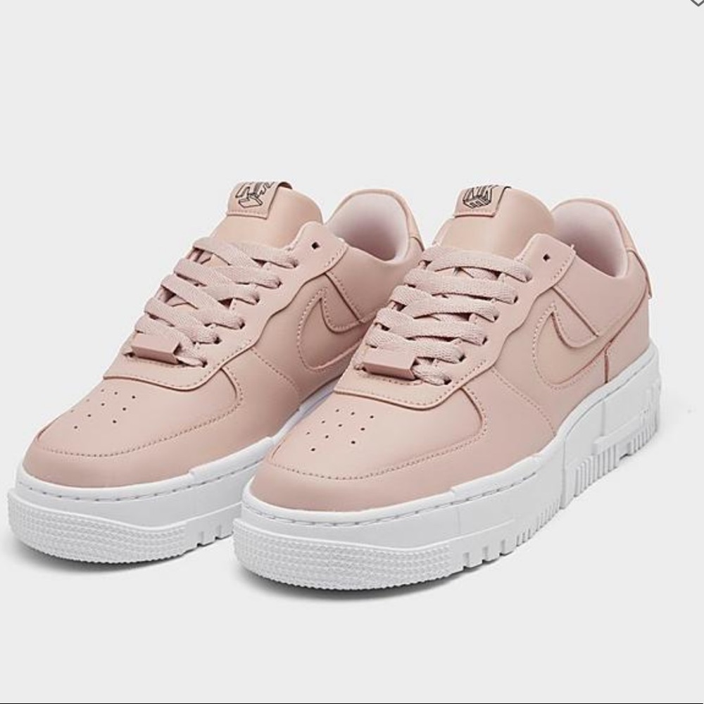 WOMEN'S NIKE AIR FORCE 1 PIXEL CASUAL SHOES PINK